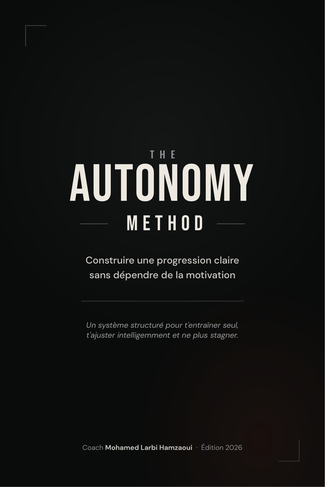Couverture Autonomy Method
